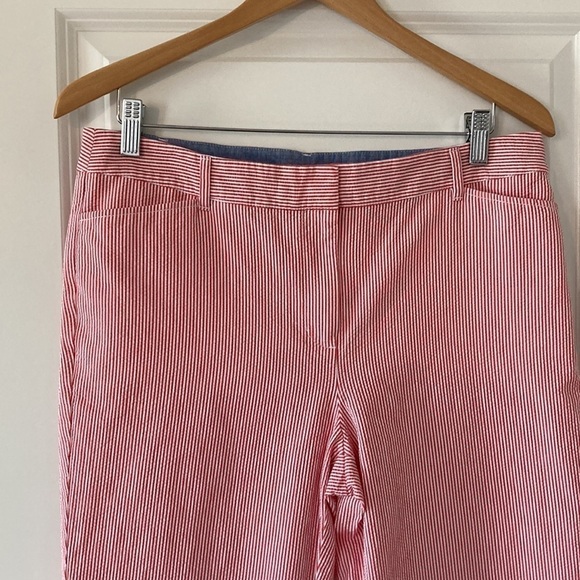 Talbots 10 crop pants red white - Picture 2 of 11